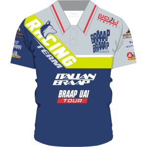 Camisa Polo Braaap Braaap Azul