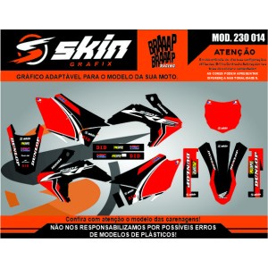 Kit Adesivo Honda Modelo 230 014 Brilho