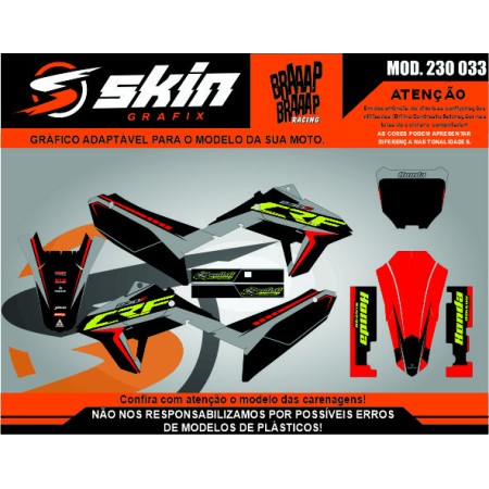 Kit Adesivo Honda Modelo 230 033 Brilho