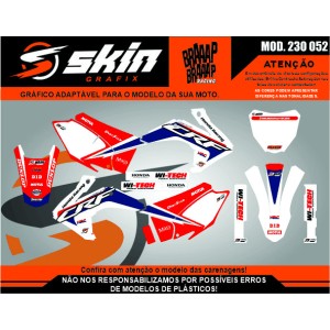 Kit Adesivo Honda Modelo 230 052 Fosco Texturizado