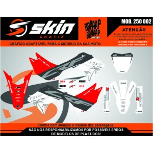 Kit Adesivo Honda Modelo 250 002 Brilho