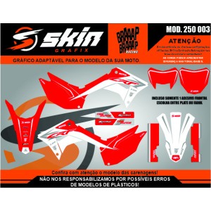 Kit Adesivo Honda Modelo 250 003 Brilho