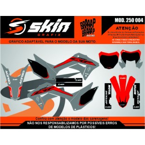 Kit Adesivo Honda Modelo 250 004 Brilho