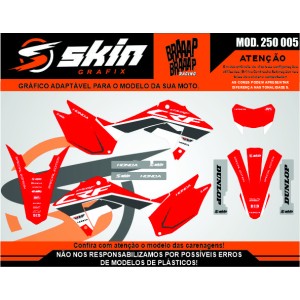 Kit Adesivo Honda Modelo 250 005 Brilho