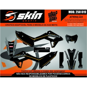 Kit Adesivo Honda Modelo 250 019 Brilho