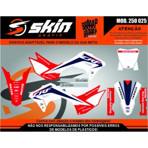 Kit Adesivo Honda Modelo 250 025 Fosco Texturizado