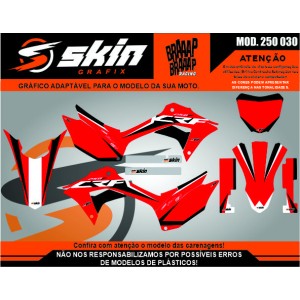 Kit Adesivo Honda Modelo 250 030 Fosco Texturizado