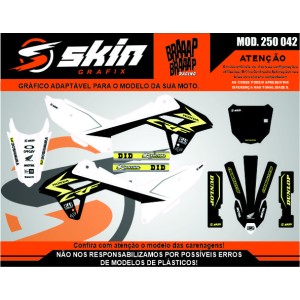 Kit Adesivo Honda Modelo 250 042 Fosco Texturizado