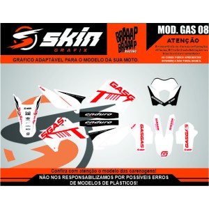 Kit Adesivo Gas Gas Modelo GAS 08 Brilho