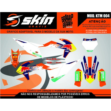 Kit Adesivo Modelo KTM 004 Brilho