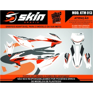 Kit Adesivo Modelo KTM 013 Brilho