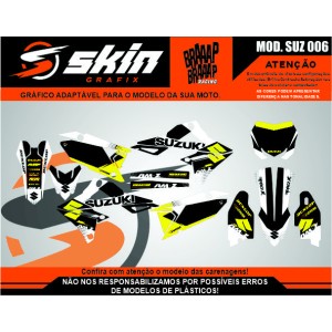 Kit Adesivo Suzuki Modelo SUZ 006 Brilho