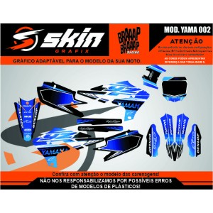 Kit Adesivo Yamaha Modelo YAMA 002 Brilho