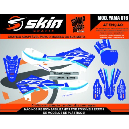 Kit Adesivo Yamaha Modelo YAMA 016 Brilho