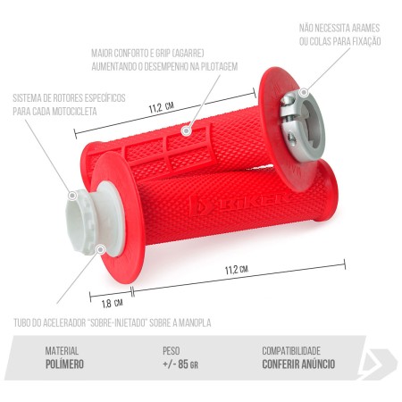 Manopla Lock On Biker CRF250F