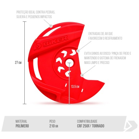 Protetor Disco Dianteiro BIKER CRF250F