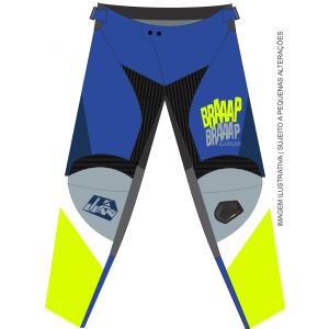 Calça Braaap Competition Neon Azul