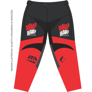 Calça Braaap Racing Vermelho