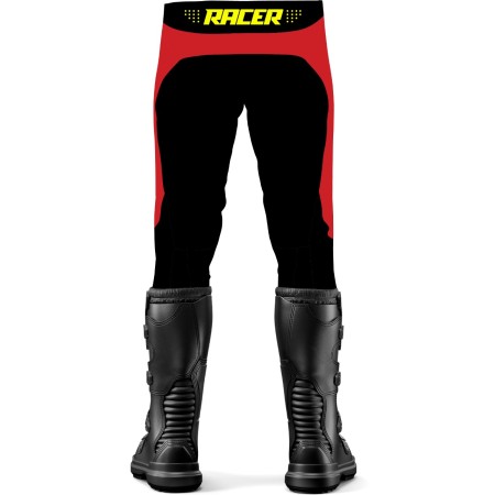 Calça Braaap Racer Flex Vermelho e Laranja