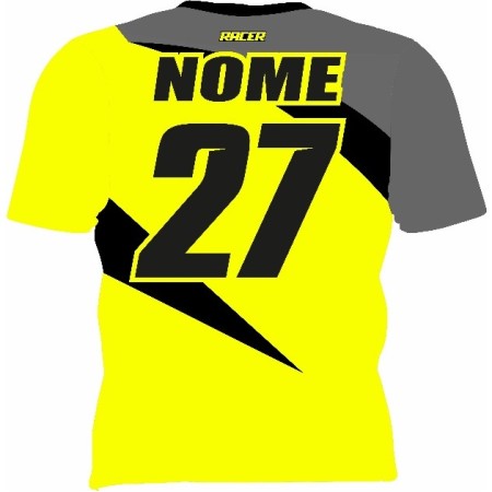 Camiseta Braaap Racer Amarelo