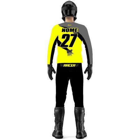 Conjunto Braaap Racer Classic Amarelo
