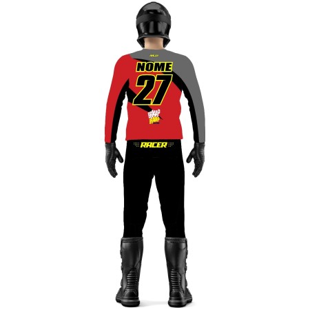 Conjunto Braaap Racer Classic Vermelha