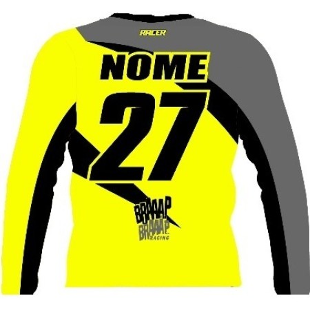 Camisa Braaap Racer Amarelo