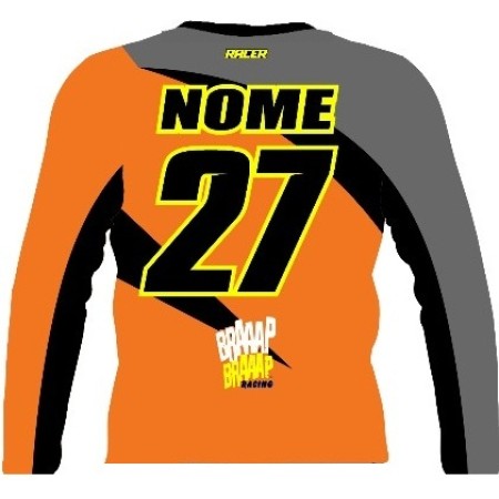 Camisa Braaap Racer Laranja