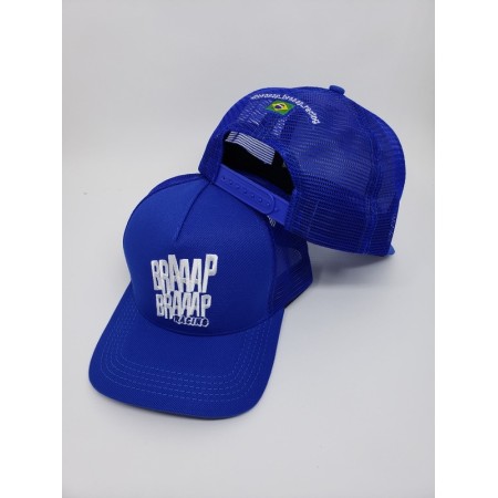 Boné Braaap Braaap Racing Trucker Azul