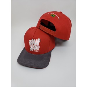 Boné Braaap Braaap Racing 6 Gomos Vermelho e Cinza