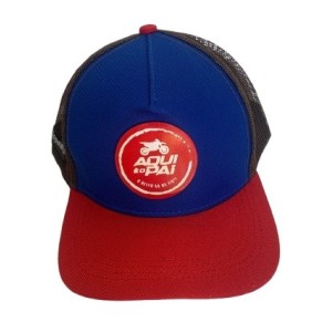 Boné Aqui é o Pai - Azul e Vermelho