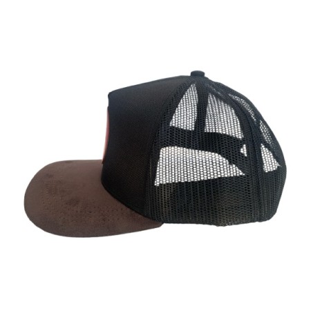 Boné Aqui é o Pai - Preto e Marrom