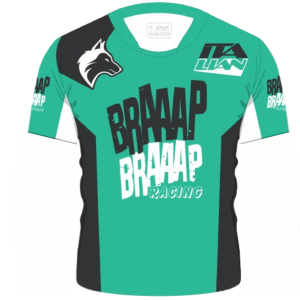 Camiseta Piloto Braaap Braaap Verde Top