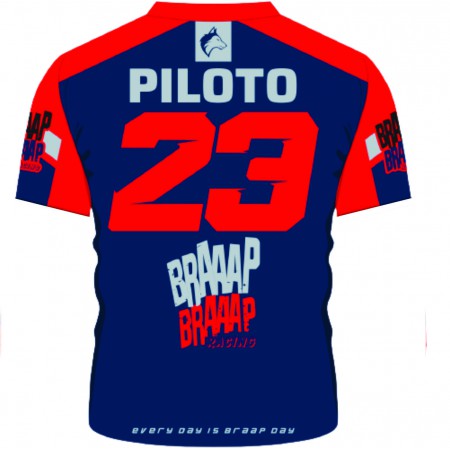 Camiseta Piloto Braaap Braaap Racing Vermelho