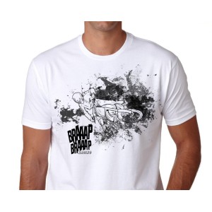 Camiseta Braaap Braaap Racing Básica Gola Redonda Modelo Cross