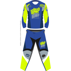 Conjunto Braaap Competition Neon Azul