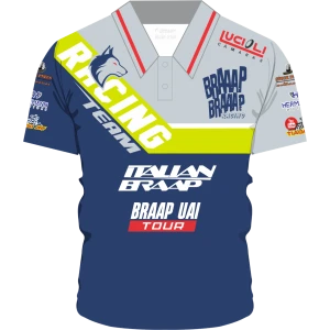 Camisa Polo Braaap Braaap Azul