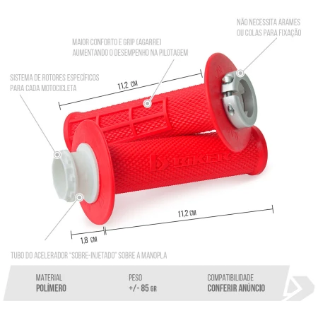 Manopla Lock On Biker CRF250F