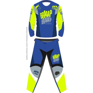 Conjunto Braaap Competition Neon Azul