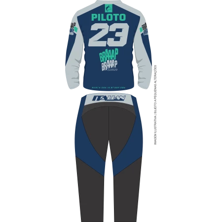 Conjunto Braaap Braaap Trail Cinza