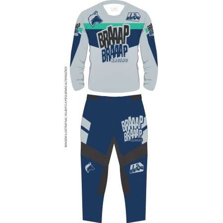 Conjunto Braaap Braaap Trail Cinza