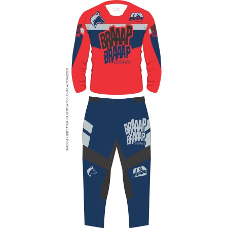 Conjunto Tamanho Especial Braaap Braaap Racing