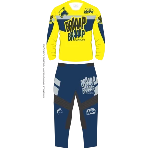 Conjunto Braaap Braaap Trail Amarelo